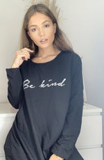 Charger l&#39;image dans la galerie, Be Kind Oversized Sweat Dress In Black
